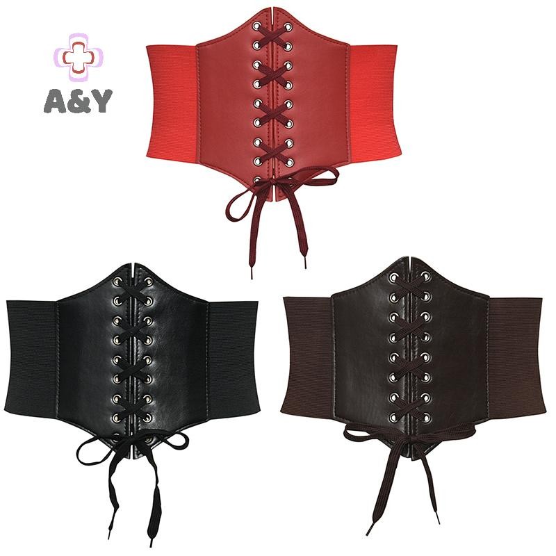 Thắt Lưng A & Y Cho Nữ Eo Corset Da Rộng Giảm Béo Thắt Lưng Cơ Thể Co Giãn Thắt Lưng Có Thể Điều Chỉnh Đầm Thắt Lưng.