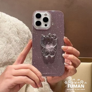 Ốp Điện Thoại 3D Crystal Kitty Mới Cho iPhone 16 Pro Max 15 14 Plus 13 12 Pro Max Lấp Lánh Vỏ Dễ Thương Đơn Giản Màu Kẹo Chống Sốc Cứng IMD Ốp Lưng