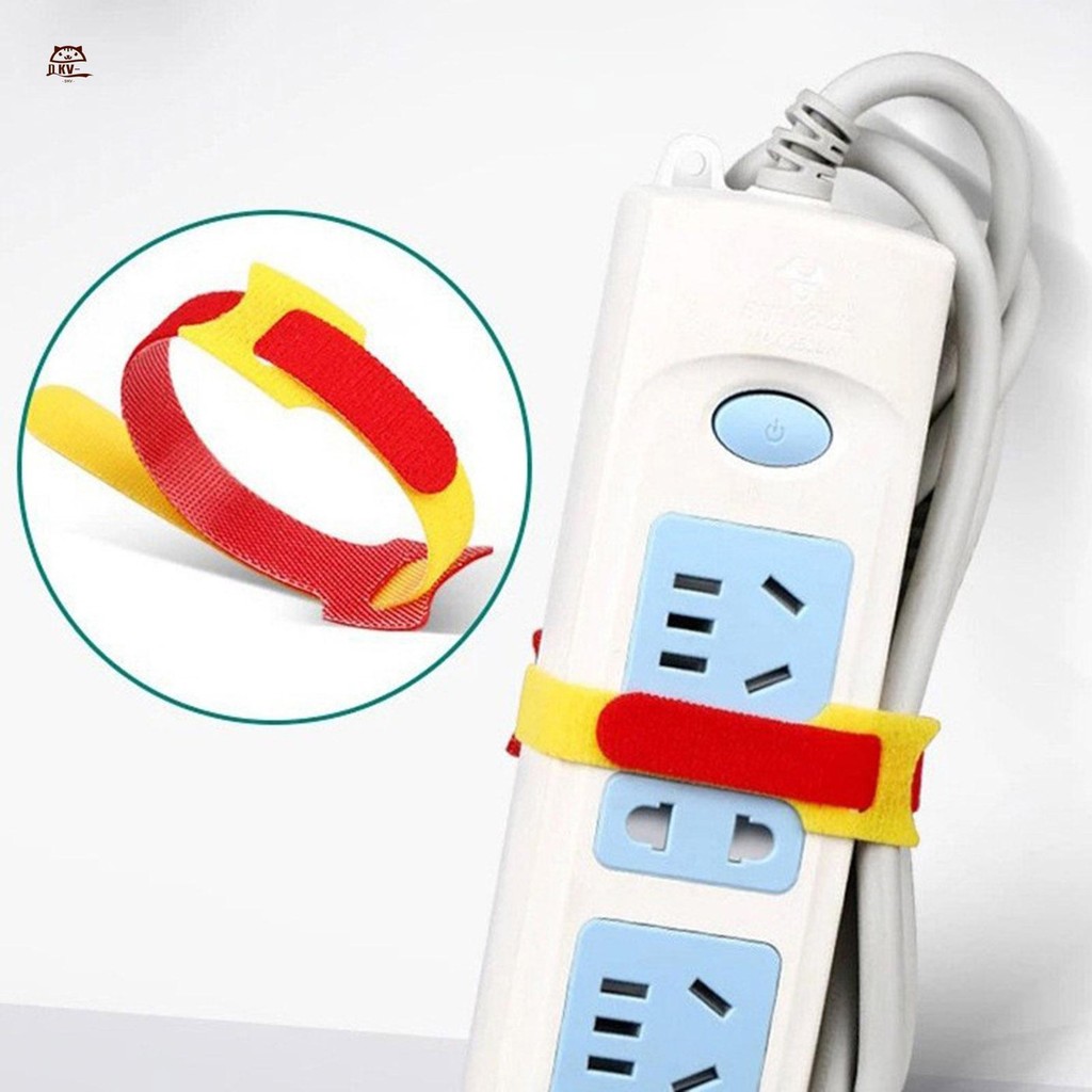 10 chiếc Dây buộc cáp có thể tái sử dụng Dây buộc cáp quản lý cáp đa năng cho văn phòng tại nhà và trung tâm dữ liệu