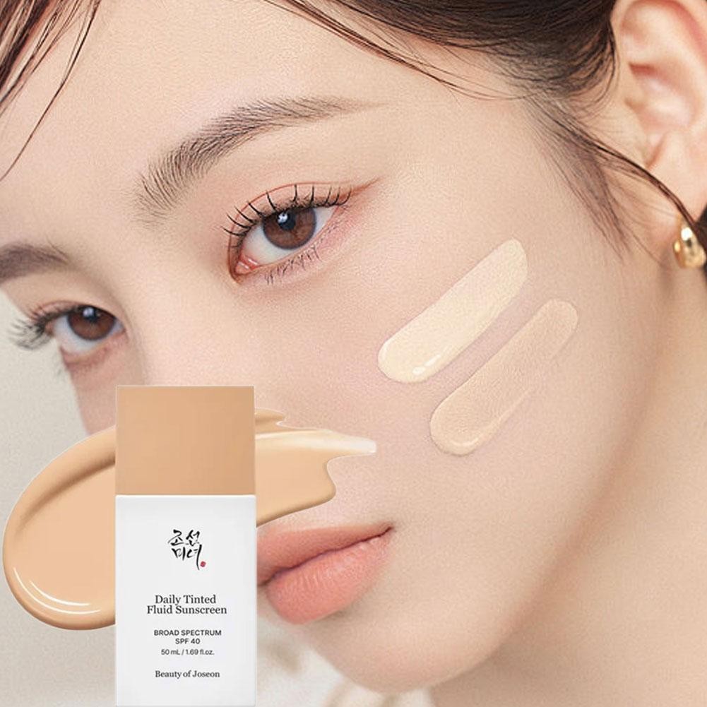 Joseon Official 50ml Kem che khuyết điểm Kem chống nắng dạng lỏng bảo vệ mềm Matte Full Makeup K0z3