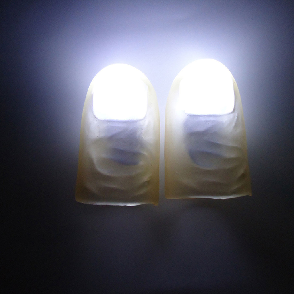 2 Chiếc Sáng Lên Phát Sáng Ngón Tay Cái Đồ Chơi Phát Sáng Tuyệt Vời Tuyệt Vời Cho Đồ Chơi Ảo Thuật