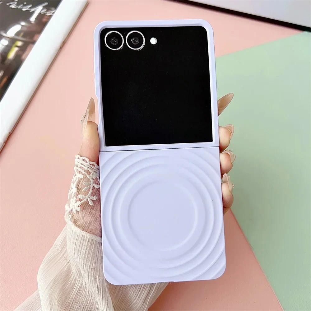 Ốp Điện Thoại PC Cứng Cho Samsung Galaxy Z Flip 7 fe 6 5 Flip7 Flip6 Flip5 5G Vỏ Bảo Vệ Dễ Thương