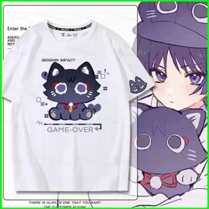 Áo thun cosplay Wanderer Genshin Impact fullgraphic, vải chất lượng, tay ngắn