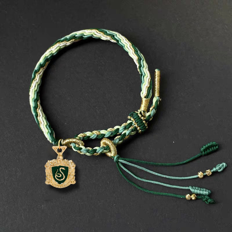 Bộ Vòng Tay Harry Potter từ Đồng - Màu Xanh Slytherin, Mang Ý Nghĩa của Bốn Trường Đại Học, Quà Tặng Chất Lượng Cho Người Yêu