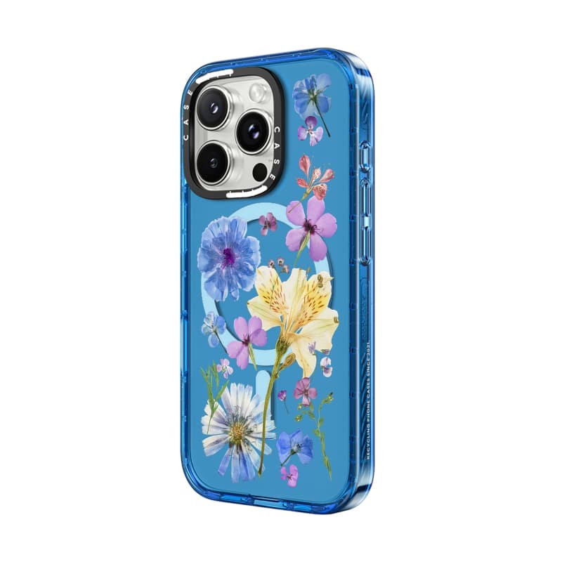 CASECASE X Hoa Bó Hoa Ốp Lưng Bầu Trời Màu Xanh Trong Suốt Cứng Hút Từ Tính Tác Động Dành Cho Apple IPhone 12 13 14 15 16 Pro Max Plus Có Hộp
