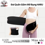 Big & Fit  - Đai Quấn Giảm Mỡ Bụng HARU – Đai Quấn Bụng Đốt Mỡ, Siết Eo, Thấm Mồ Hôi, Tiện Lợi Chạy Bộ HR60 — ảnh 7