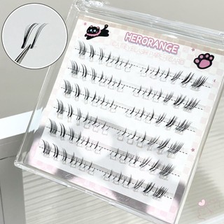 4-7mm Thực Tế Dưới Lông Mi Phân Đoạn Truyện Tranh Mi Cụm Cho Thời Trang Khiêu Vũ Đám Cưới