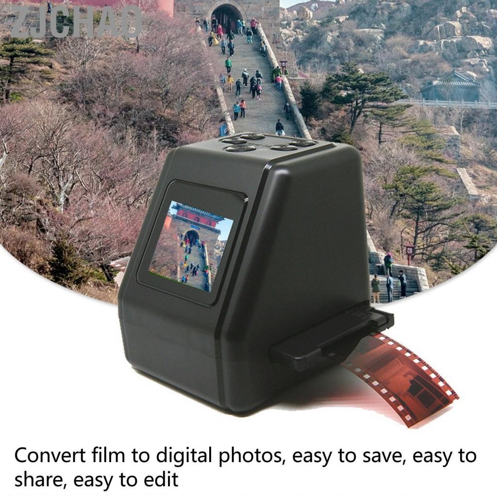 Zjchao Trượt máy quét âm với màn hình lớn 2.0 LCD Chuyển đổi màu b w Các tiêu cực Slide 135mm 126 110 Phim Super 8 đến 12MP JPEGS và Digitizer