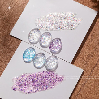 Baoshiman Bong Bóng Trà Đá Kim Sa Lấp Lánh Series Gel Móng Tay Siêu Flash Nhiều Màu Sắc Sequin Đóng Hộp Quang Trị Liệu Keo Móng Tay Nghệ Thuật Làm Móng Tay Cho Tiệm Móng Tay