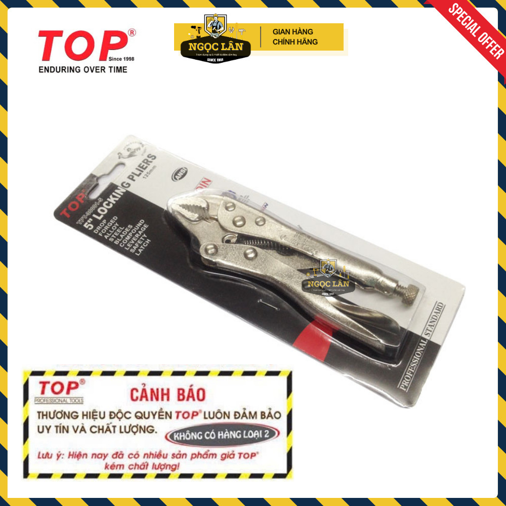 [Chính hãng TOP] Kìm bấm chết, kềm chết TOP nhỏ mini 5" (125mm) hàng Đài Loan thép CR-V cao cấp