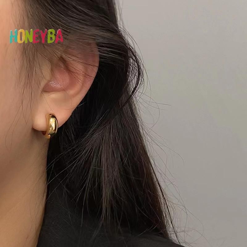 < Honeyba > 1 Cặp Kẹp Tai Tính Khí Đơn Giản Vintage Sụn Dễ Thương Xuyên Kẹp Bông Tai Dành Cho Nữ Bé Gái Phụ Kiện Trang Sức Quà Tặng