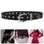 YOI Nữ Gothic Rocker Thắt Lưng Có Thể Điều Chỉnh Dây Da Kim Loại Giọng Buổi Hòa Nhạc Trang Phục