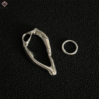 PCWKKef Kim Loại Hình Đặc Biệt Carabiner Móc Khóa Đa Năng Leo Núi Xe Chìa Khóa Gothic Ba Lô Eo Trang Trí DIY Y2K Mới