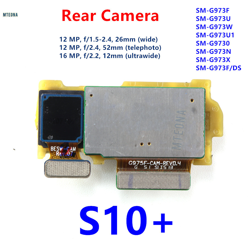 Camera Sau Cho Samsung Galaxy S10 Plus s10 + SM-G973 G975 Điện Thoại Rộng Chính Siêu Rộng Camera Module