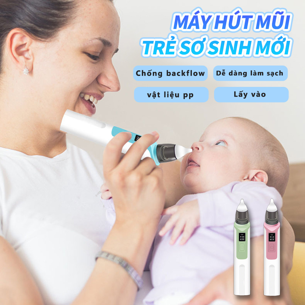 Máy hút mũi cho bé sơ sinh 6 chế độ cầm tay an toàn không đau tổn thương kèm sạc pin tiện dụng