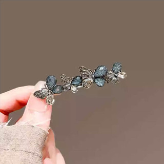 Kẹp tóc mỏ vịt thủy tinh pha lê hoa, thiết kế tinh tế, phong cách mới