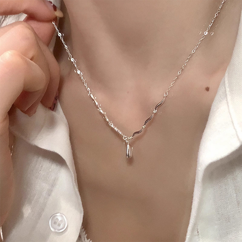 Dây Chuyền Bướm Đá Aquamarine 925 Không Phai Màu - Trang Sức Nữ Cao Cấp Phong Cách Ins