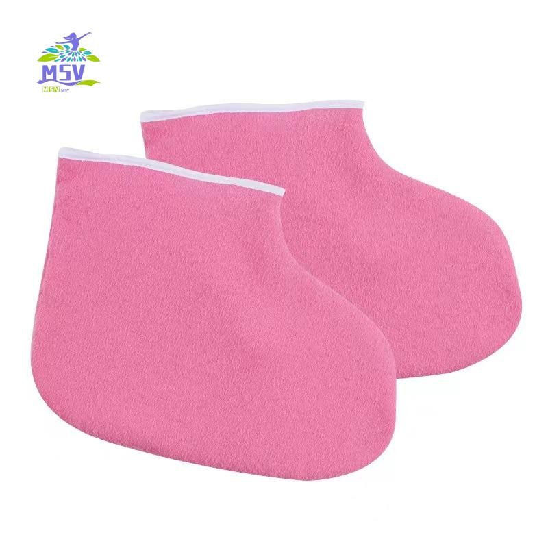 Paraffin Wax Cotton Foot Spa Booties - Tất mặt nạ dưỡng ẩm dưỡng ẩm để tắm