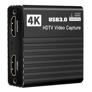 Thẻ ghi video HDTV 1080p 60fps HDTV sang USB3 0 Hộp lấy video cho máy ảnh máy tính Bản ghi cuộc họp phát trực tiếp