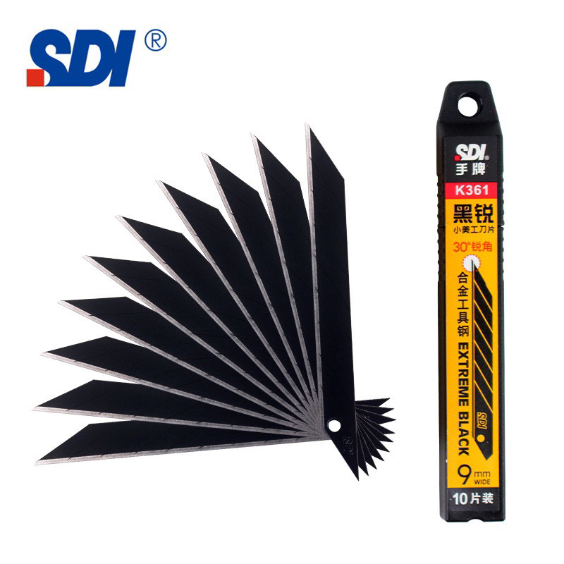 Hộp 10 lưỡi dao đen 30 độ  chuyên dụng SDI