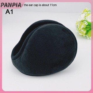 PANPIA-Thicken Mùa Đông Unisex Tai Nghe Lông Cừu Ấm Hơn Earmuff Ấm Áp Sang Trọng Vải Bịt Tai Bao Earwarmers Earlap Warmer Bảo Vệ Tai