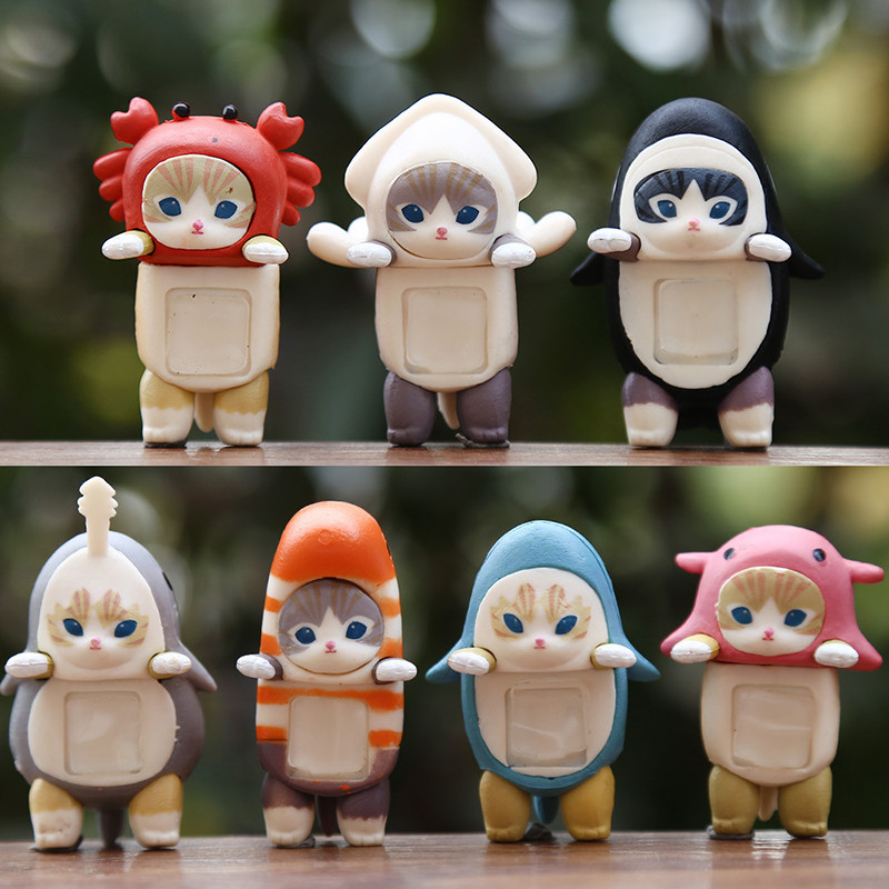 5-7 Chiếc Mifusand Hippers PAPA Series Dễ Thương Kawaii Anime Hình Máy Tính Bàn Trang Trí Ô Tô Đồ Chơi Sưu Tập Cho Trẻ Em Bé Gái Bé Trai