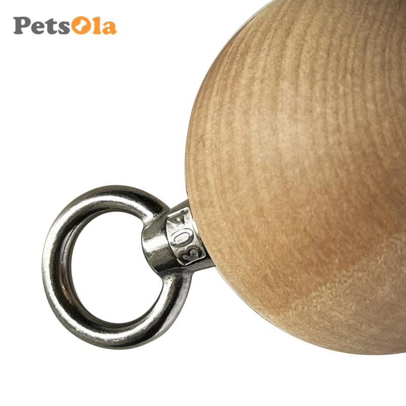 Bóng giữ tay cầm leo núi có dây đeo gỗ, phù hợp cho tập luyện xà đơn và kettlebell