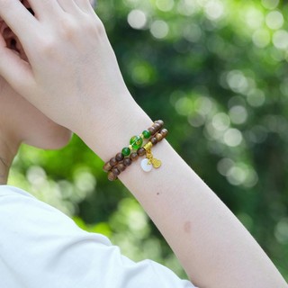 Vòng Tay Trầm Hương Đồng Điếu - Vòng đôi 54 hạt - Trầm Tốc Việt - Trầm Hương Yên Lộc
