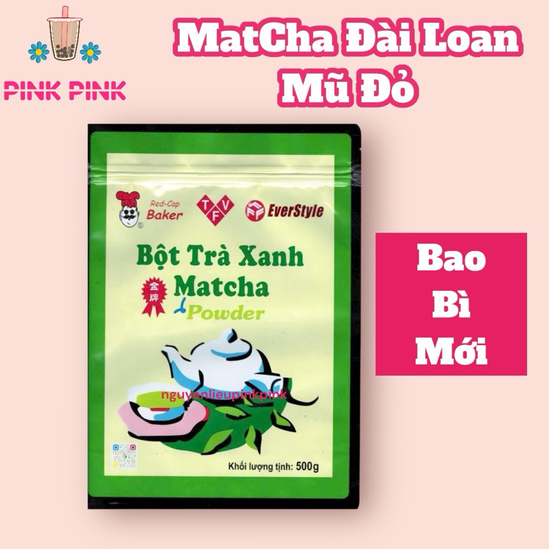 BỘT MATCHA ĐÀI LOAN MŨ ĐỎ GÓI EVERSTYLE 100G - 500G | Shopee Việt Nam