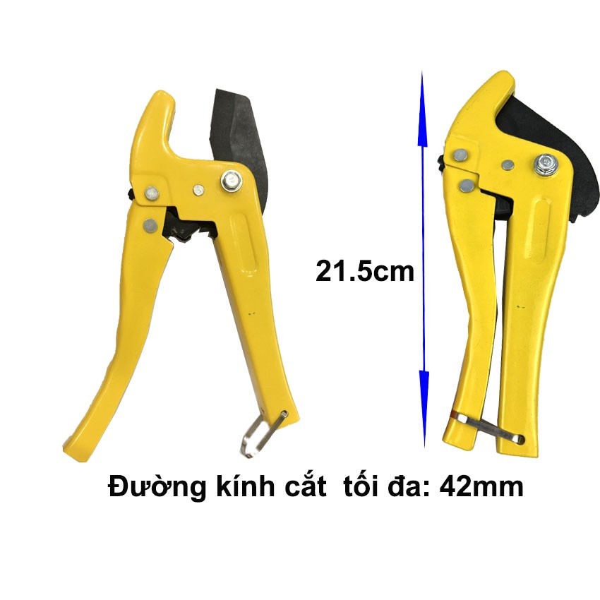 Kéo Cắt Ống Nhựa PVC PE PPR 42Mm Chất Liệu Thép Carbon Cứng Cắt Mạnh Không Gãy Lưỡi, Độ Bền Cao