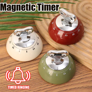 3 Công cụ quản lý thời gian đa năng - Hẹn giờ cơ học cho nhà bếp / phòng tập thể dục / trường học, đính kèm nam châm mạnh mẽ & Công tắc cảm ứng thân thiện với người cao tuổi