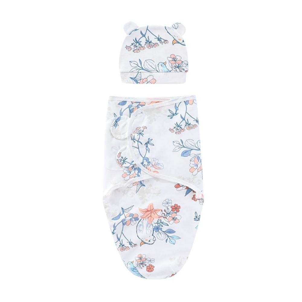 Túi ngủ sơ sinh SEYAWSON, Bọc quấn khăn quấn Cotton mềm mại cho bé, Bán chạy Ấm áp chống đá Bộ mũ cho bé Unisex Trẻ sơ sinh