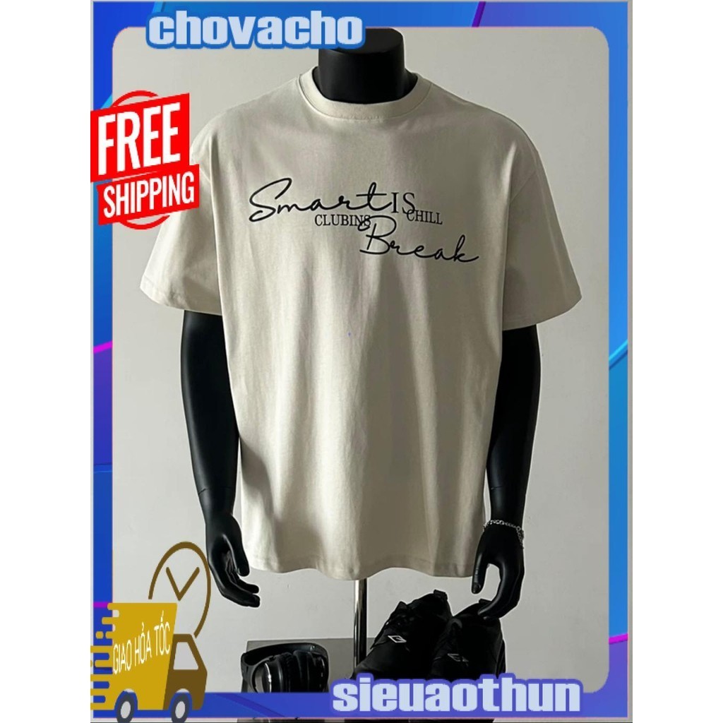 Áo thun Stee Cổ tròn in SMART Localbrand ICVCVNI Unisex