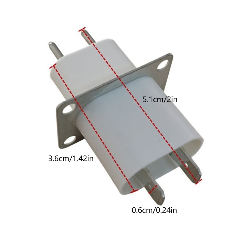 SHI Lò Vi Sóng Đầu Nối 4 Dây Tóc Pin Ổ Cắm Chuyển Đổi Lò Vi Sóng Ổ Cắm