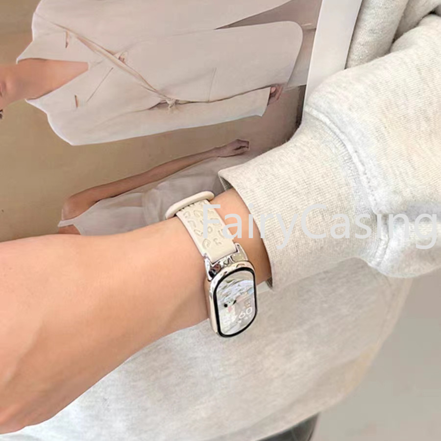 Dây Đeo Đồng Hồ Cho Xiaomi Mi Band 10 9 8 / 8 NFC Vòng Tay Silicon Phụ Kiện Cổ Tay Thay Thế Correa Dây Đeo Thể Thao Da Báo