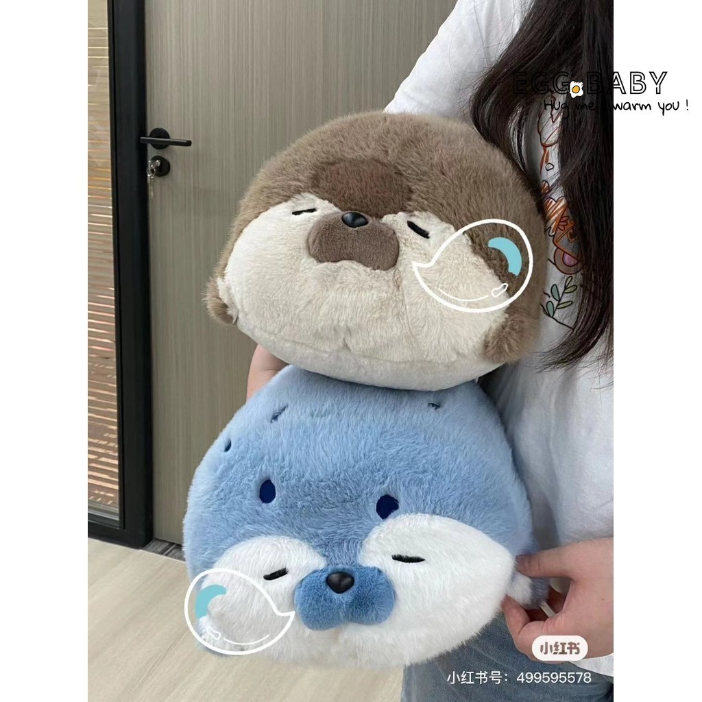 Mềm Tròn Mỡ Otter Sang Trọng Búp Bê Mềm Cói Gấu Bông Sang Trọng Đồ Chơi Thú Nhồi Bông Dễ Thương Biển Sư Tử Động Vật Ngủ Ôm Gối Trẻ Em Bé Trai Bé Gái Quà Tặng Sinh Nhật
