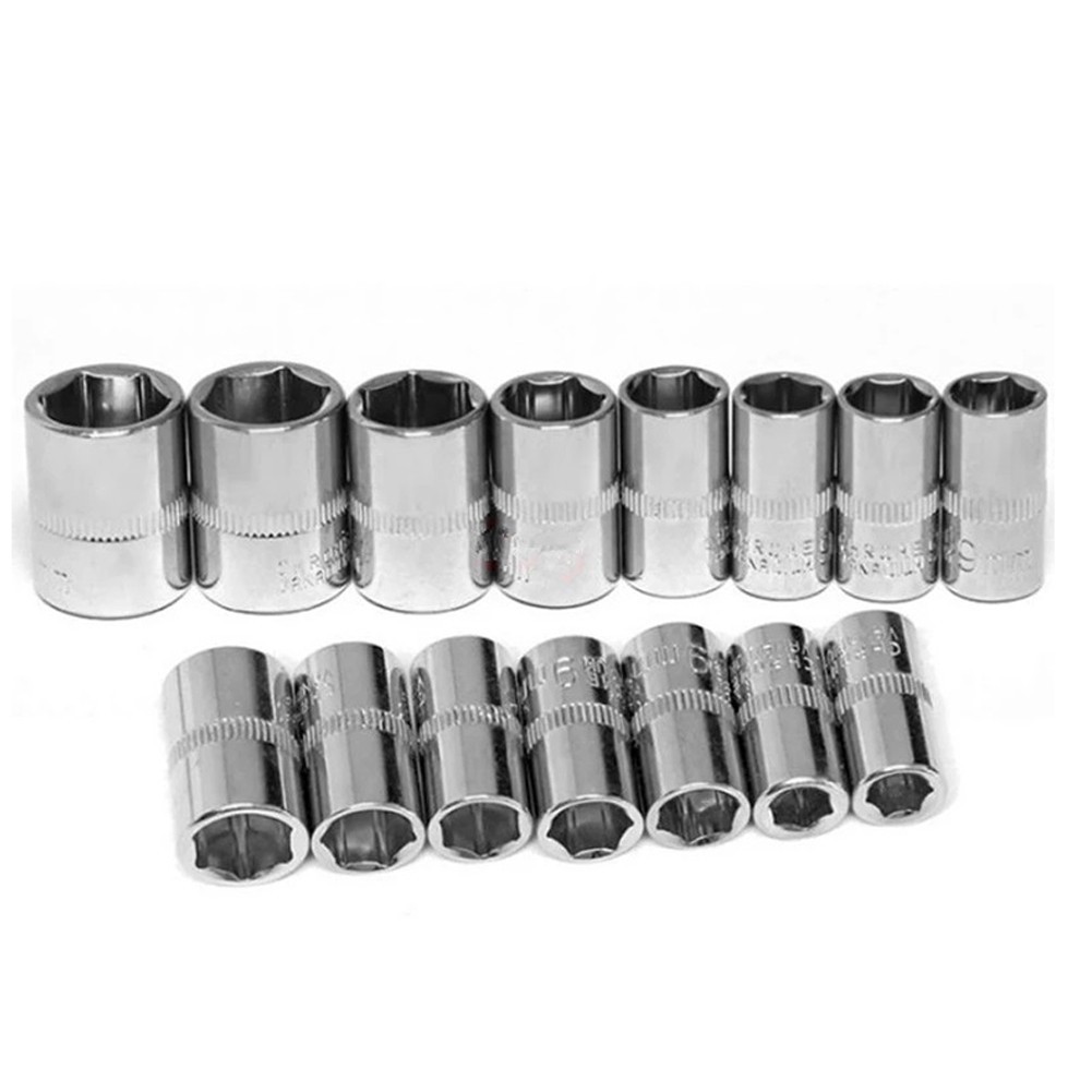 1 Cái 4-14mm 1 / 4in Đầu Lục Giác Chìa Khóa Ổ Cắm Cờ Lê Số Liệu Hai Đầu Lục Giác Tay