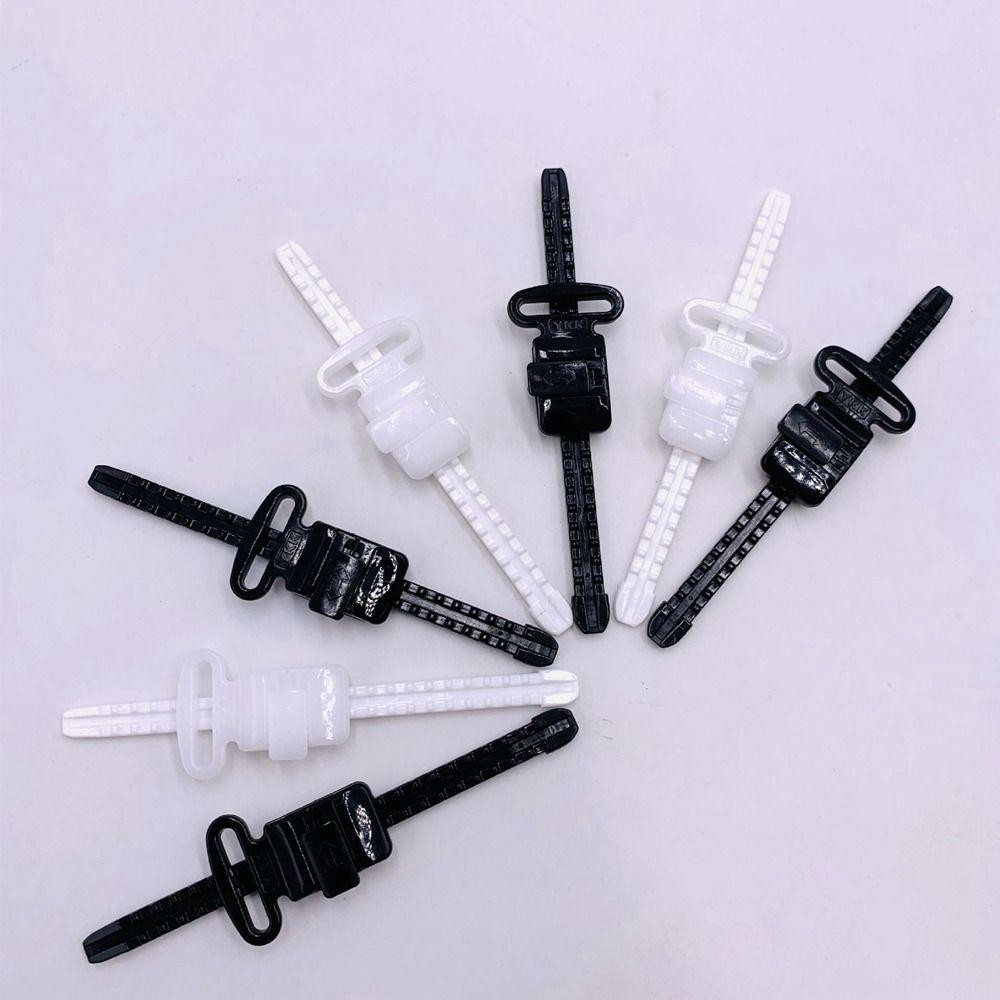 [DEMO3] 5 Kẹp Điều Chỉnh, Đồng Phục Nhựa 6 / 8cm Đen / Trắng, Phụ Kiện Hành Lý Khóa Vali