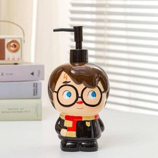 Little Yellow Man Hoạt Hình Lotion Sub-bottling Harry Potter Chai Tắm Gốm Chai Trống