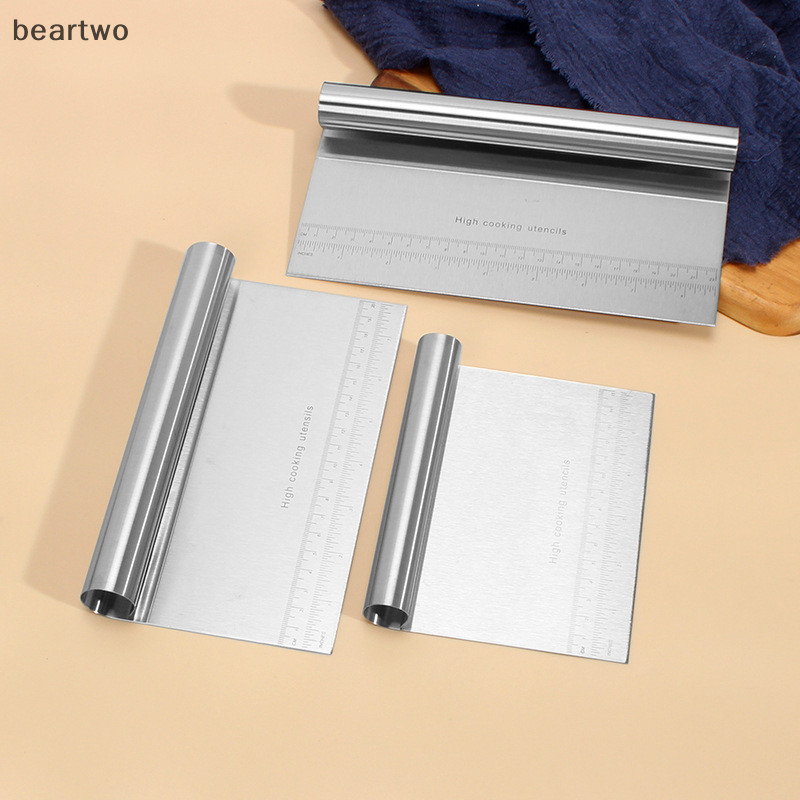 < Beartwo > Máy cắt bột bằng thép không gỉ có vảy, Máy cắt bột, Dụng cụ cạo nướng bánh 15 20 22cm, Tay cầm cuộn Máy cạo mì gạo Đẹp