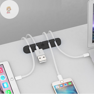Twe Cáp Tổ Chức Quản Lý Dây Giá Đỡ Cáp USB Linh Hoạt Cuộn Dây Kẹp Silicon Tidy Cho Bàn Phím Chuột Bảo Vệ Tai Nghe VN
