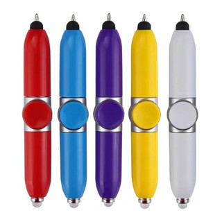Sáng Tạo Dạ Quang Đầu Ngón Tay Con Quay Con Quay Ánh Sáng Bút Bi Bút Stylus Đa Năng Boring Giải Nén Bút