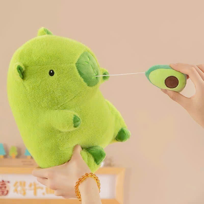 Capybara Xanh Bơ Capybara Bơ Mũi Quả Bơ Kéo Rút Chậm Capybara Màu Xanh Bơ Đặc Biết Chất Liệu Vải Và Bông Cao Cấp