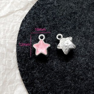 Pink Sweetheart Butterfly Love Cross Mặt Dây chuyền mèo diy Vòng tay thủ công Phụ kiện đính cườm