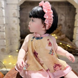 AD1-[tomnaukid] Áo dài cho bé iu kèm mấn size từ 8-30Kg