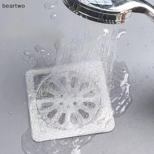 < Beartwo > 10 / 50 Chiếc Màn Hình Lọc Chống Chặn Tóc Bắt Thoát Nước Lọc Nhà Bếp Phòng Tắm Dùng Một Lần Sàn Thoát Nước Miếng Dán Chống Bụi Đẹp