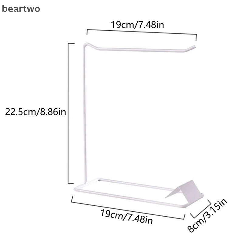 < Beartwo > Giá đỡ lưu trữ máy tính để bàn ba chiếc Lip And Móc khóa Giá đỡ mặt dây chuyền cho cửa hàng Nail Art Display Rack Móc treo trang sức Đẹp