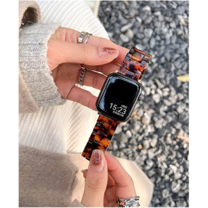 Dây đeo nhựa thời trang cho đồng hồ đeo tay chữ A 45mm 38mm 40mm 41mm 42mm 44mm Ultra 49mm Vòng đeo tay nữ cho iWatch Series 9 8 7 6 5 4 3 SE Phụ kiện dây đeo Correa