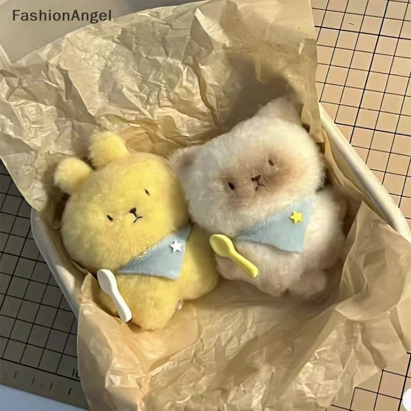 FashionAngel Hoạt Hình Dễ Thương Xiêm Sang Trọng Móc Khóa Mềm Nhồi Bông Túi Búp Bê Mặt Dây Chuyền Trang Trí Xe Chìa Khóa Cặp Đôi Quà Tặng TH