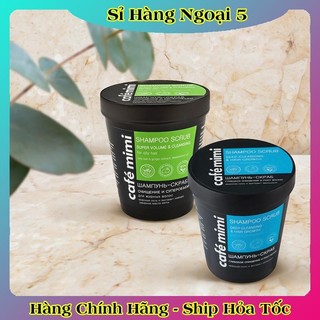 Tẩy Da Chết Da Đầu Cafe Mimi Shampoo Scrub 330g làm sạch sâu, ngừa tóc bết, kiềm dầu của Nga